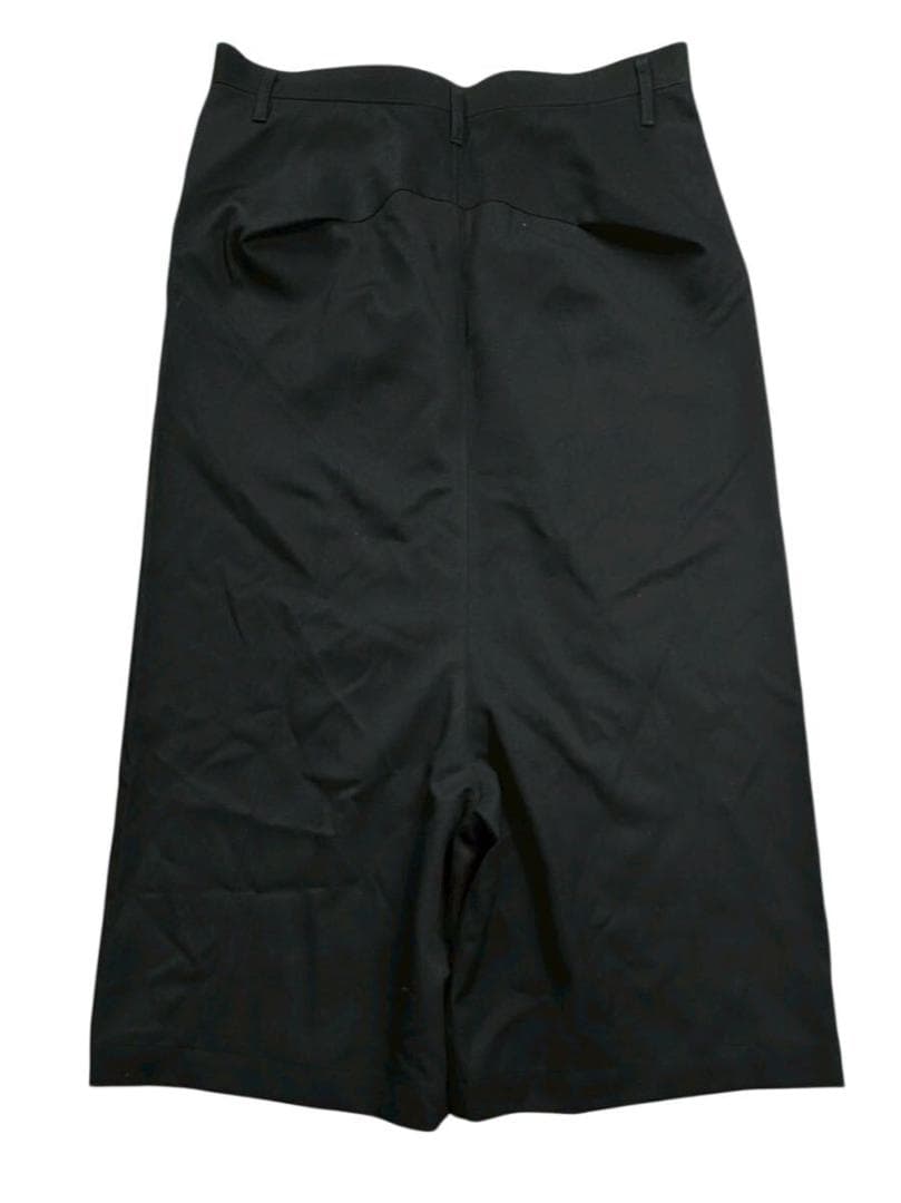 トリコ コムデギャルソン ウールギャバ ワイドパンツ ブラック M