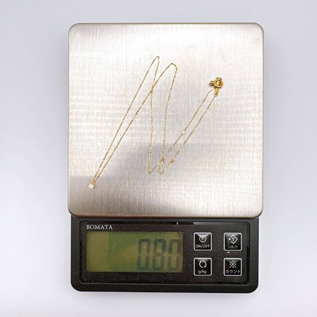 ビ*ジ様 【agete】K18YG 一粒ダイヤモンド0.05ct ネックレス 4