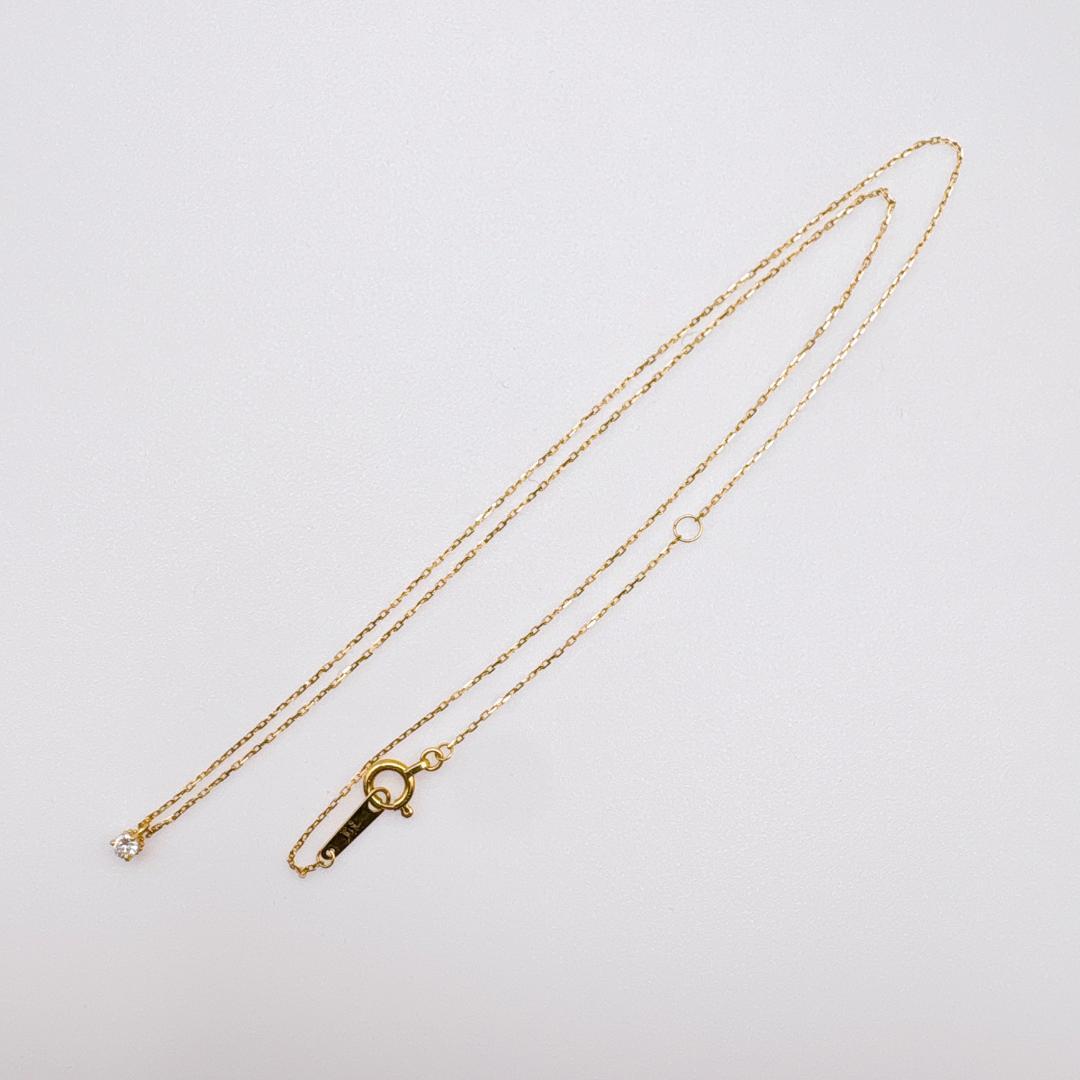 ビ*ジ様 【agete】K18YG 一粒ダイヤモンド0.05ct ネックレス 4