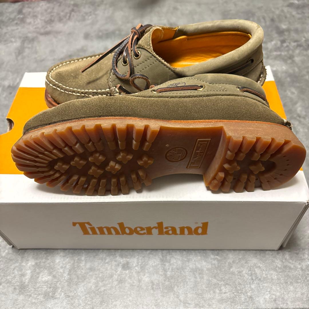 Timberland オリーブグリーン デッキシューズ