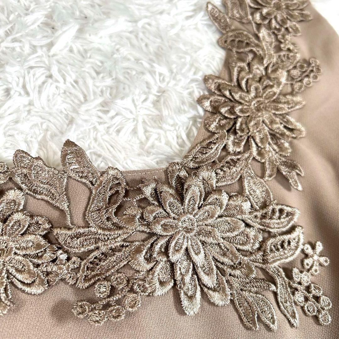 【2Way・大きいサイズ 3L】　カラルス　パーティードレス　刺繍　チュール