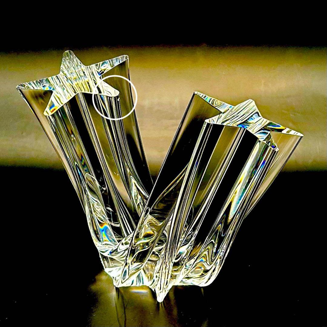 希少【極上美品】スチューベン芸術品　クリスタル　スターストゥリーム流星　オブジェ