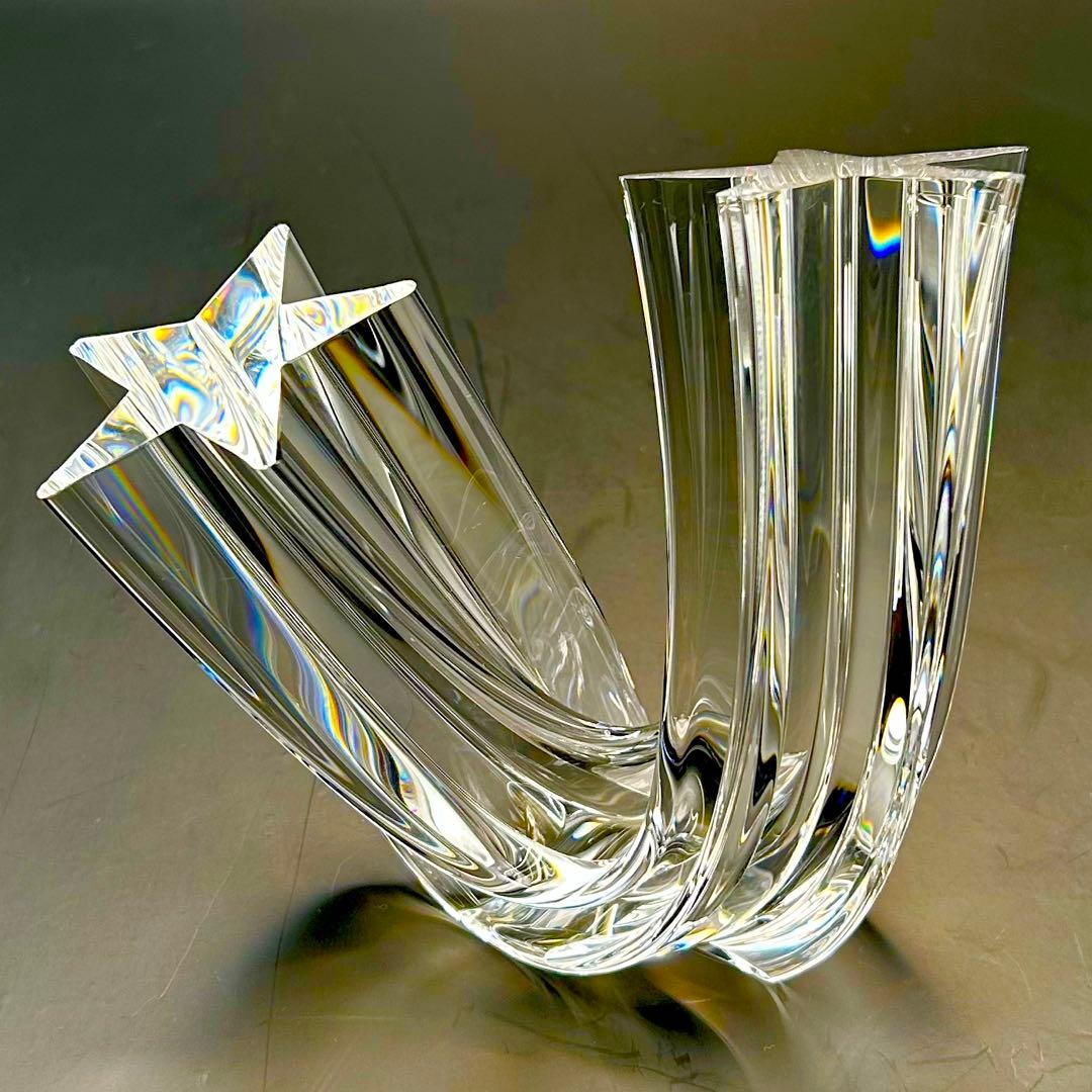 希少【極上美品】スチューベン芸術品　クリスタル　スターストゥリーム流星　オブジェ