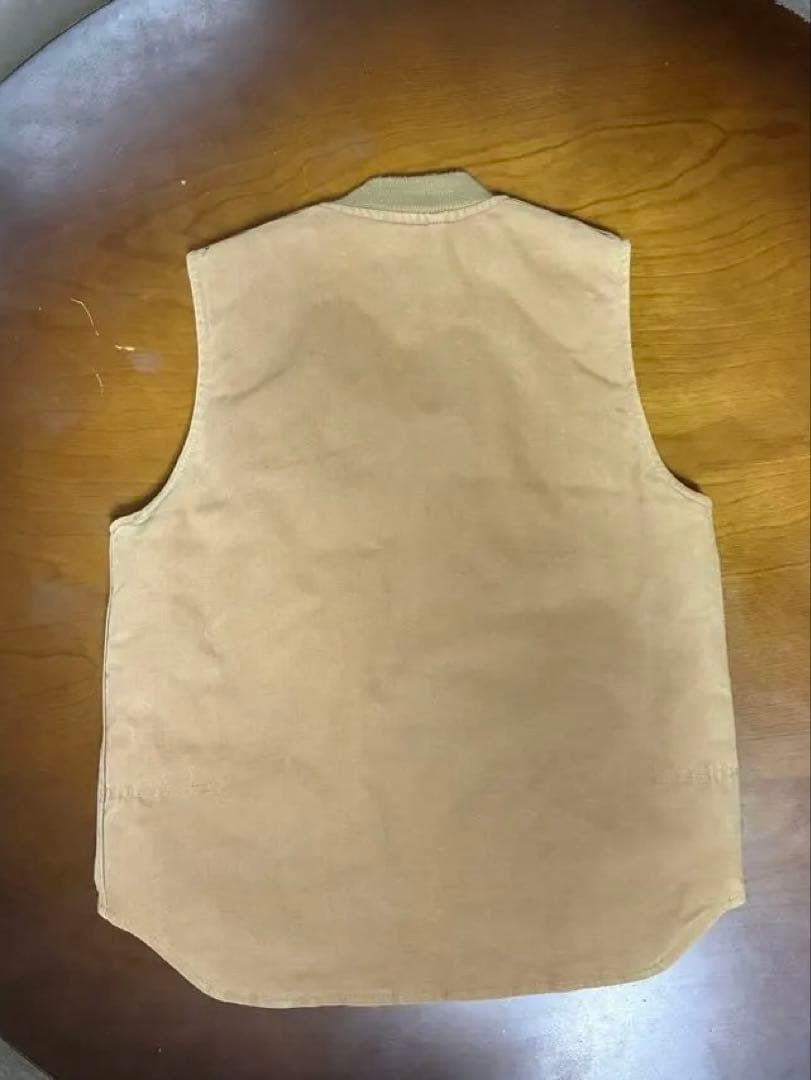 90's USA製Carhartt カーハート ダック ベスト 腰ゴム　星マーク