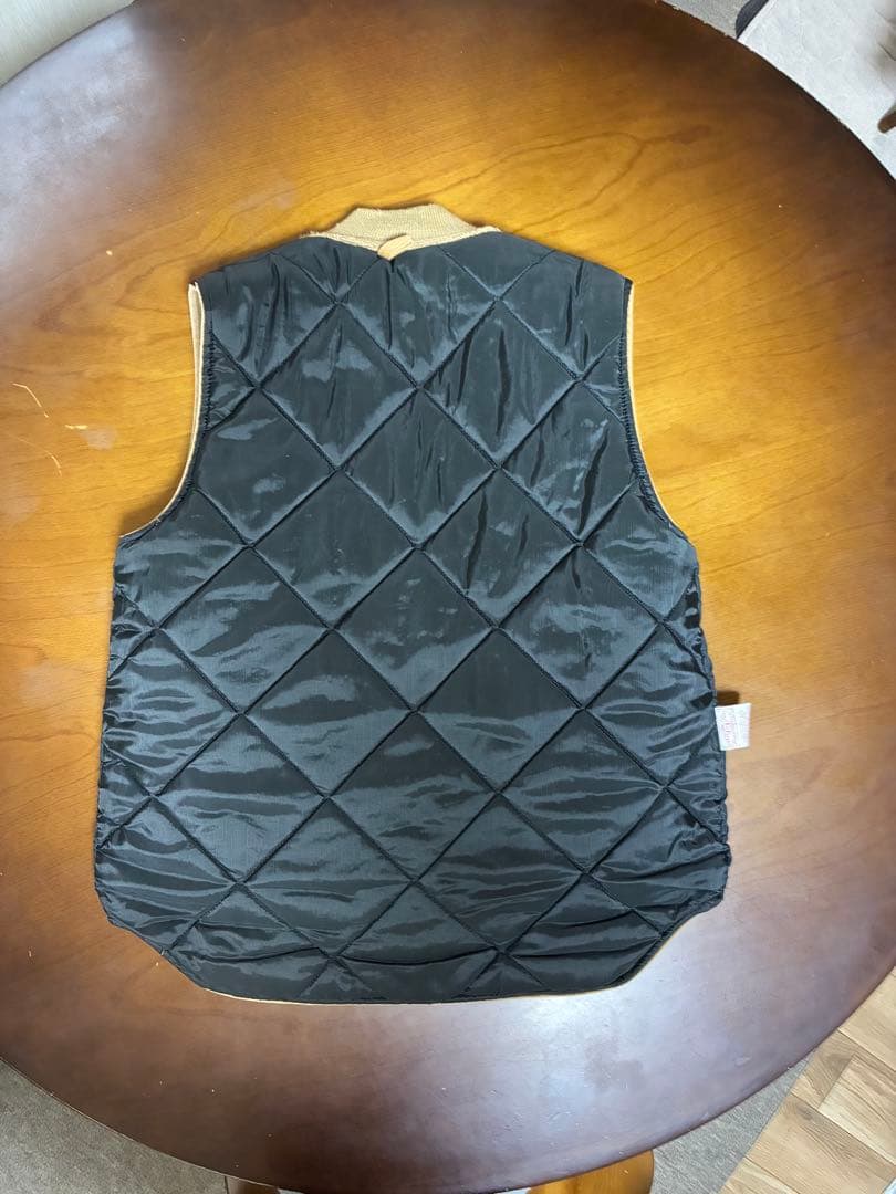 90's USA製Carhartt カーハート ダック ベスト 腰ゴム　星マーク