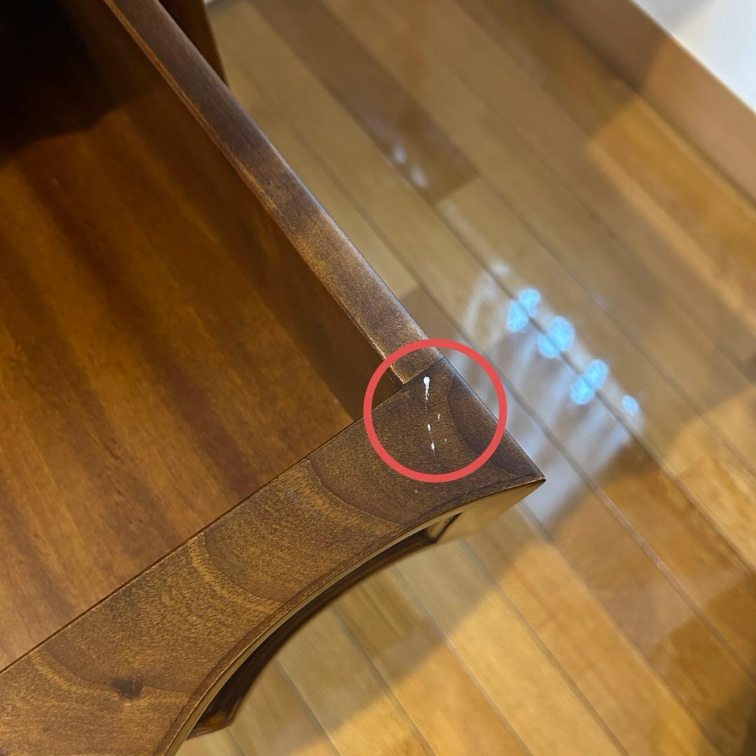 バロッサバレンティ ダークブラウン 木製 4段 引き出し タンス