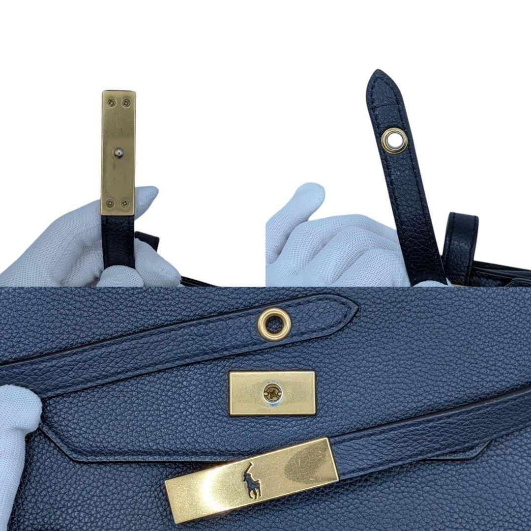 ラルフローレン/PoloIDレザークロスボディ クラッチ ショルダーバッグ