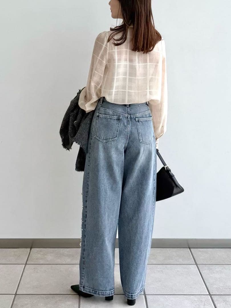 新品　新作　FRAY I.D フレイ アイディー　ビッグボウタイブラウス　長袖