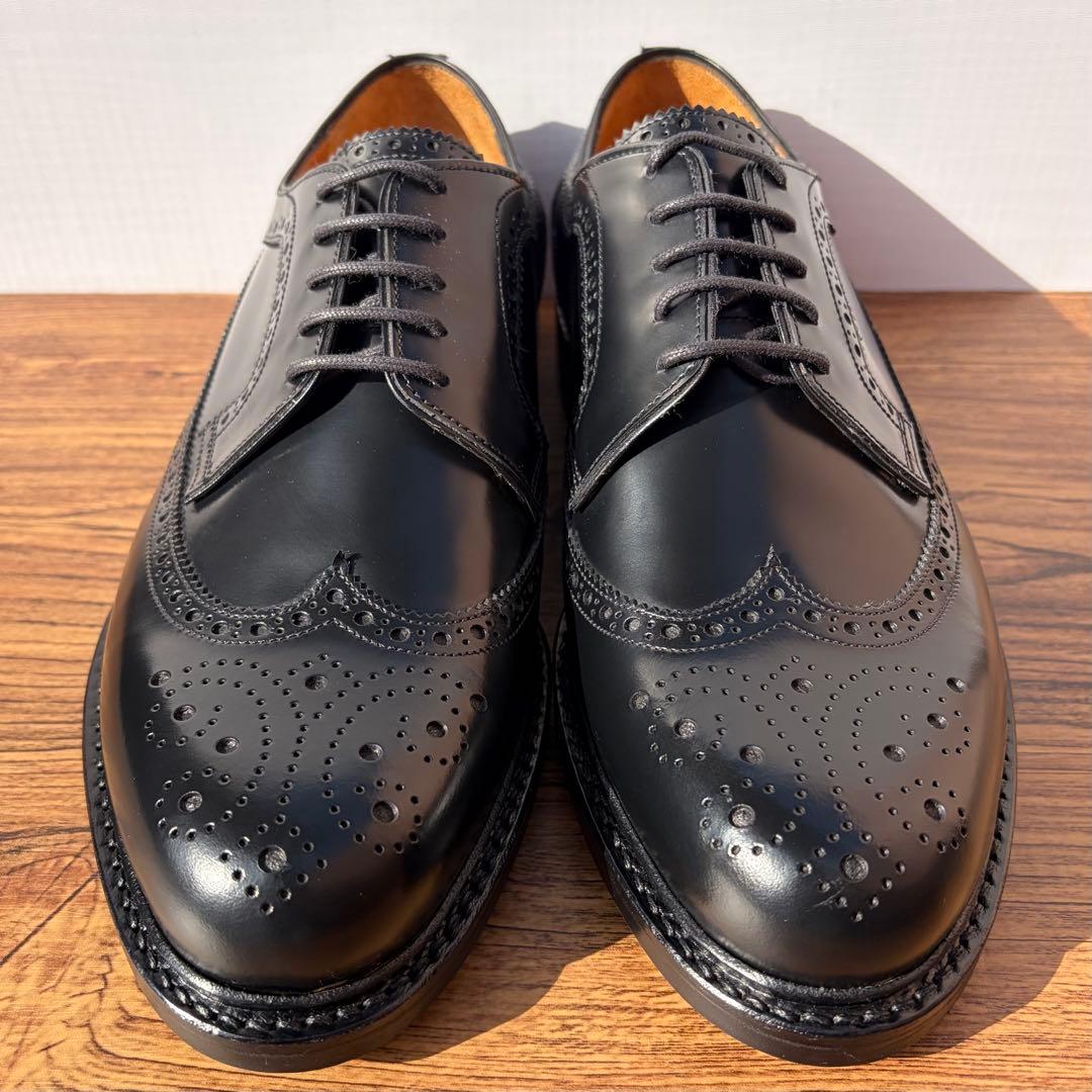 【新品】ジャランスリウァヤ ウィングチップ 26cm ブラック 外羽根 革靴①