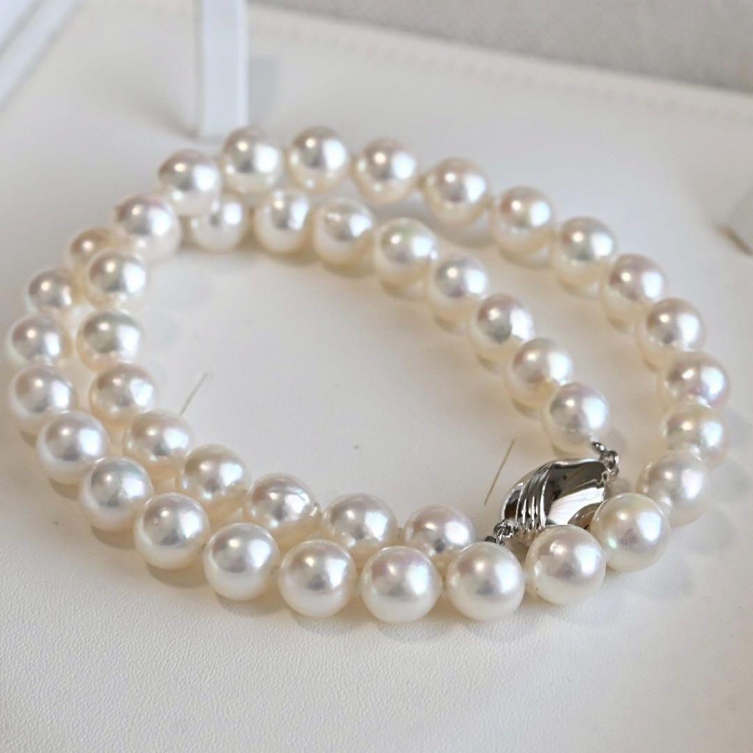 【最高峰】アコヤ　パール　本真珠　ネックレス　イヤリング　シルバー　大珠