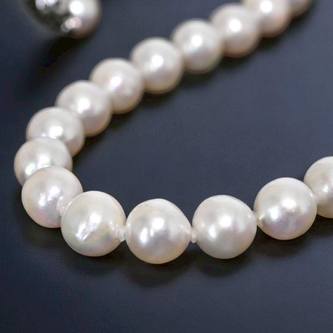 【最高峰】アコヤ　パール　本真珠　ネックレス　イヤリング　シルバー　大珠