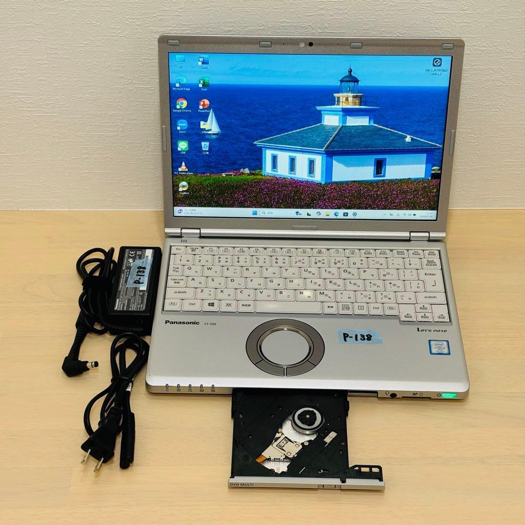 レッツノート PC Windows11 SSD DVD オフィス付き P-138