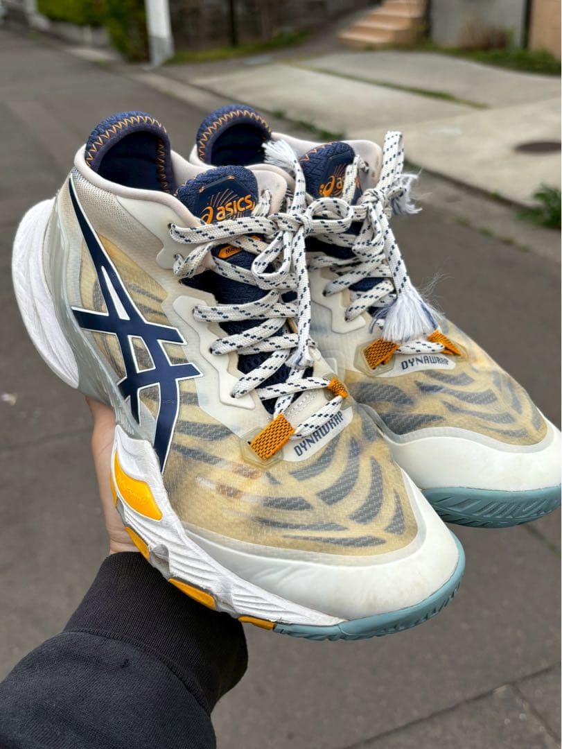 アシックス　メタライズ　25.5cm ザムストソール　バレーボール　西田有志