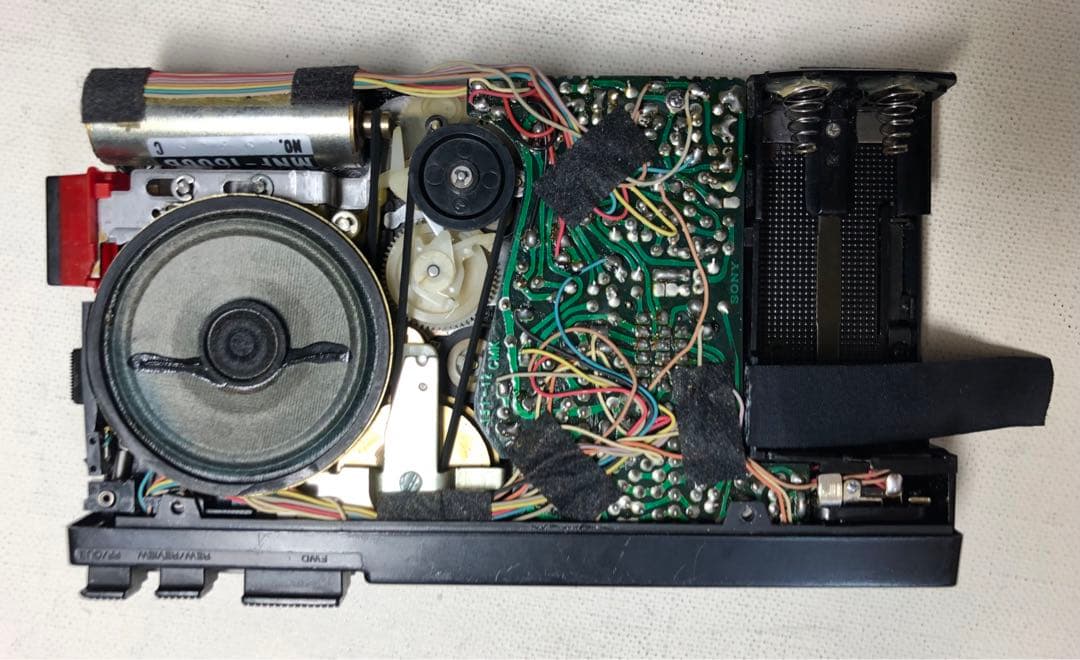 TCM-100B箱付コレクション可動保存版SONYカセットプレスマン/ブラック