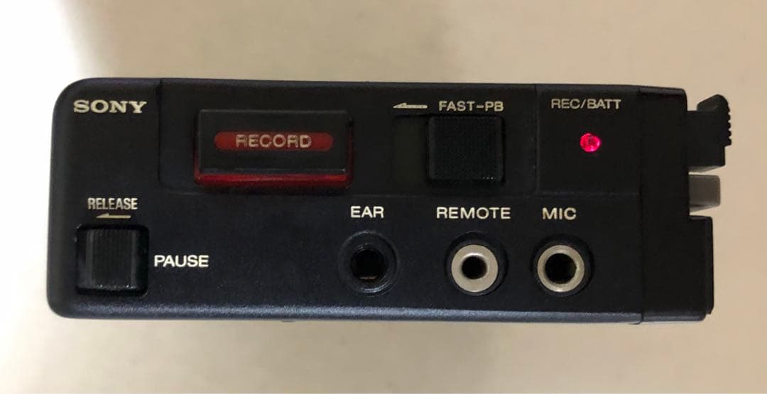 TCM-100B箱付コレクション可動保存版SONYカセットプレスマン/ブラック