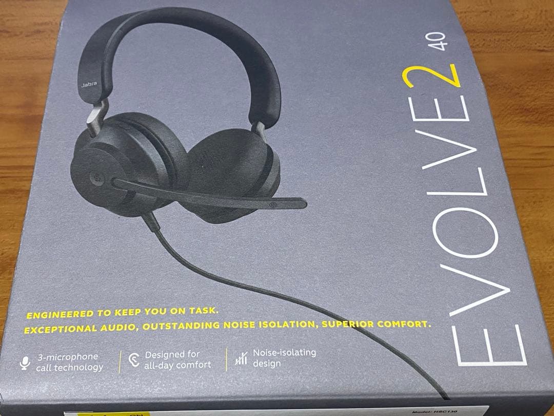 【新品・未開封】Jabra Evolve2 40 USB-A 有線ヘッドセット