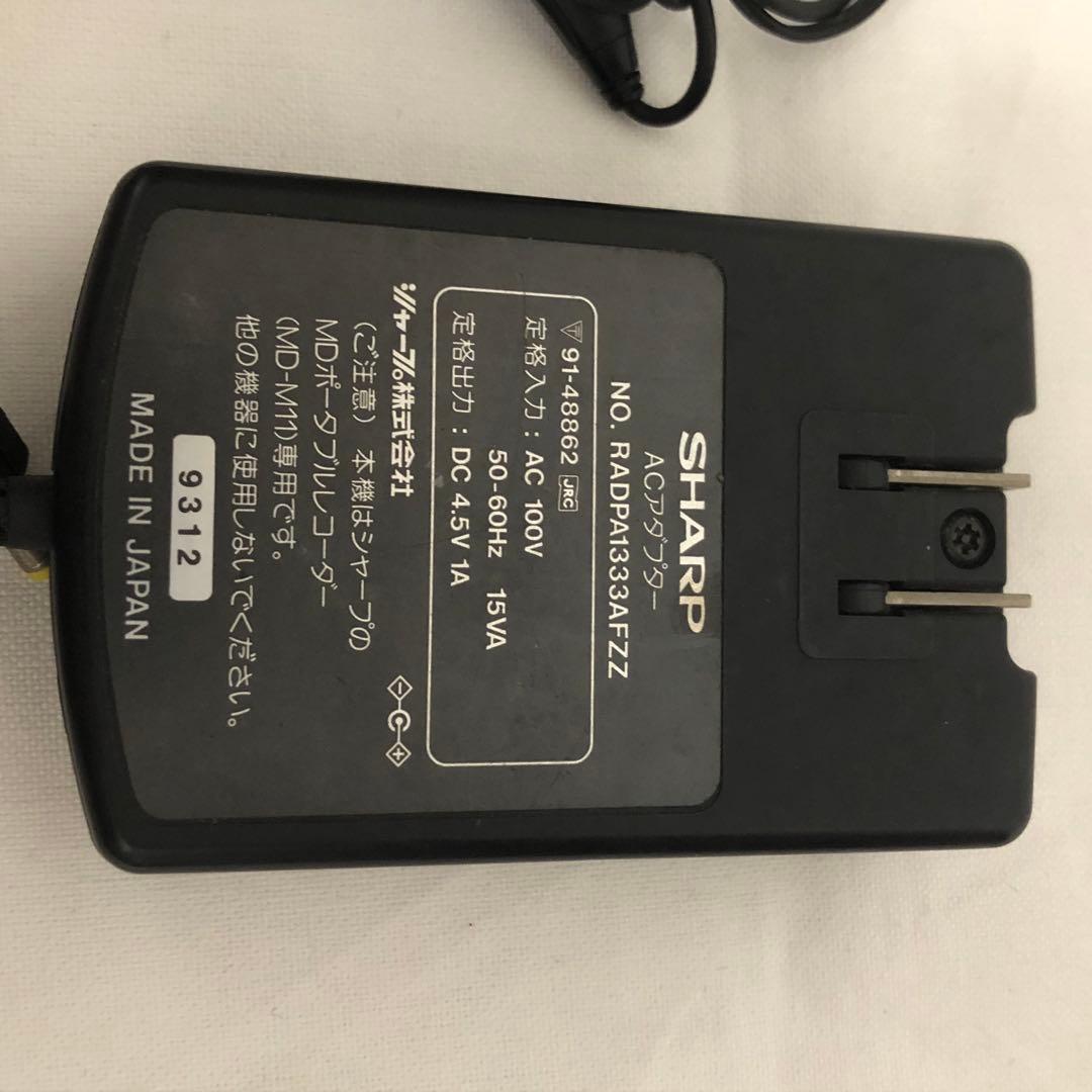 送料込★動作品★SHARP ポータブルMDレコーダー MD-M11 再生ok