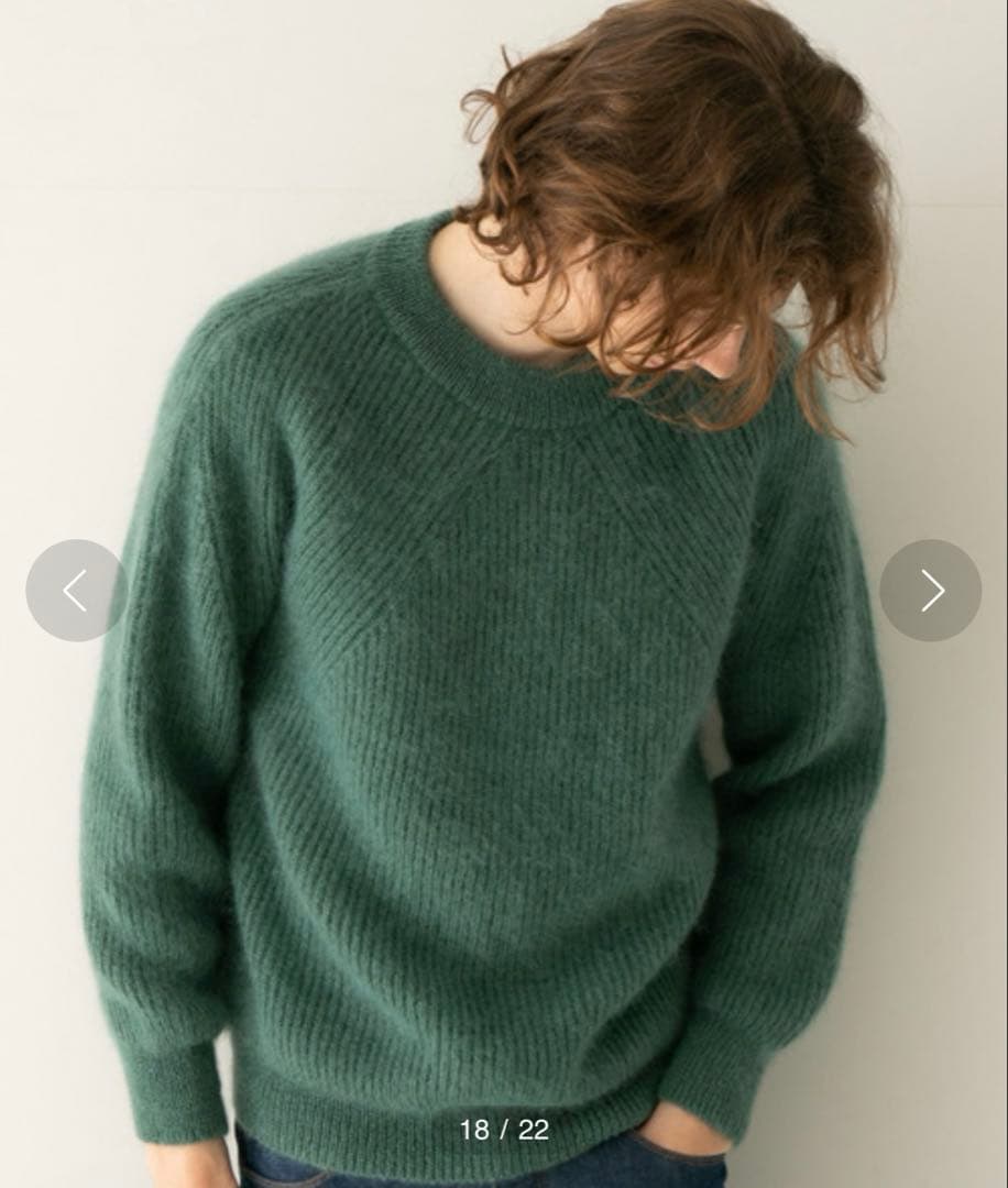 バトナー ウール モヘア シグネチャー ニット auralee オーラリー