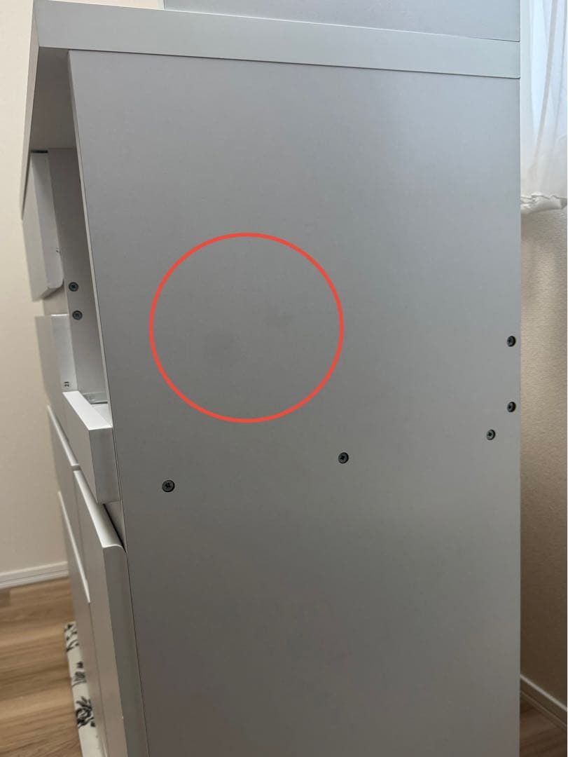 LOWYA 食器棚 レンジ台 Bタイプ ホワイト