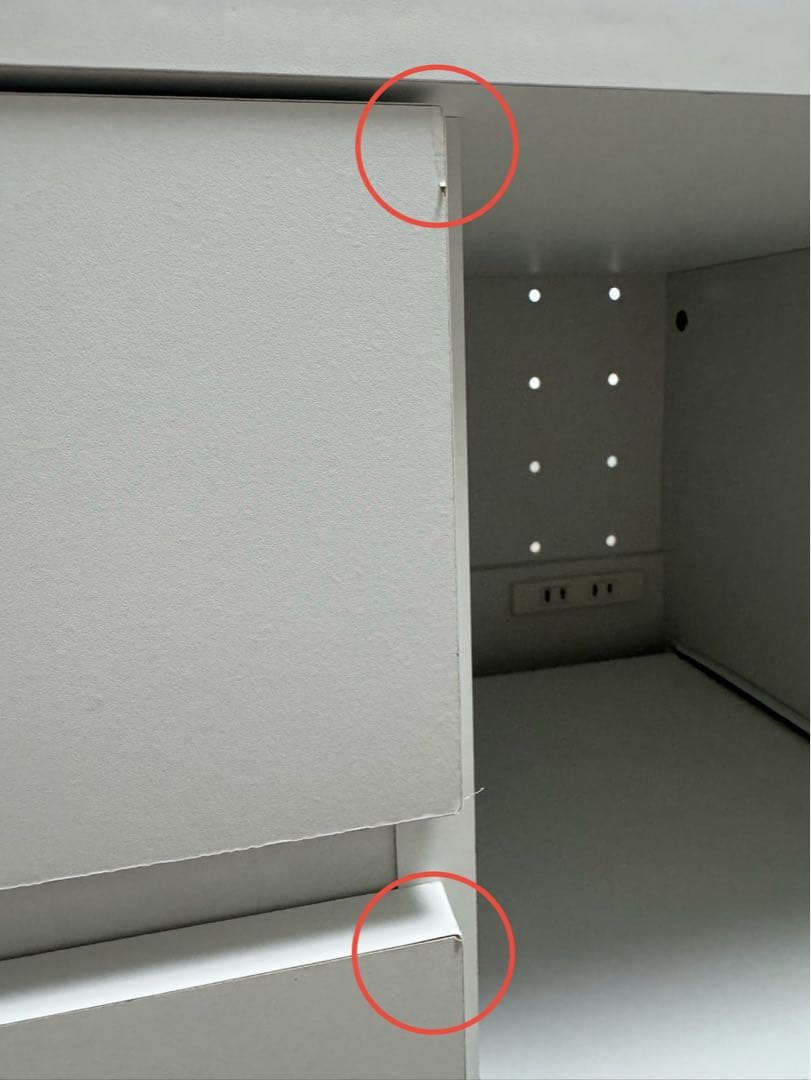 LOWYA 食器棚 レンジ台 Bタイプ ホワイト