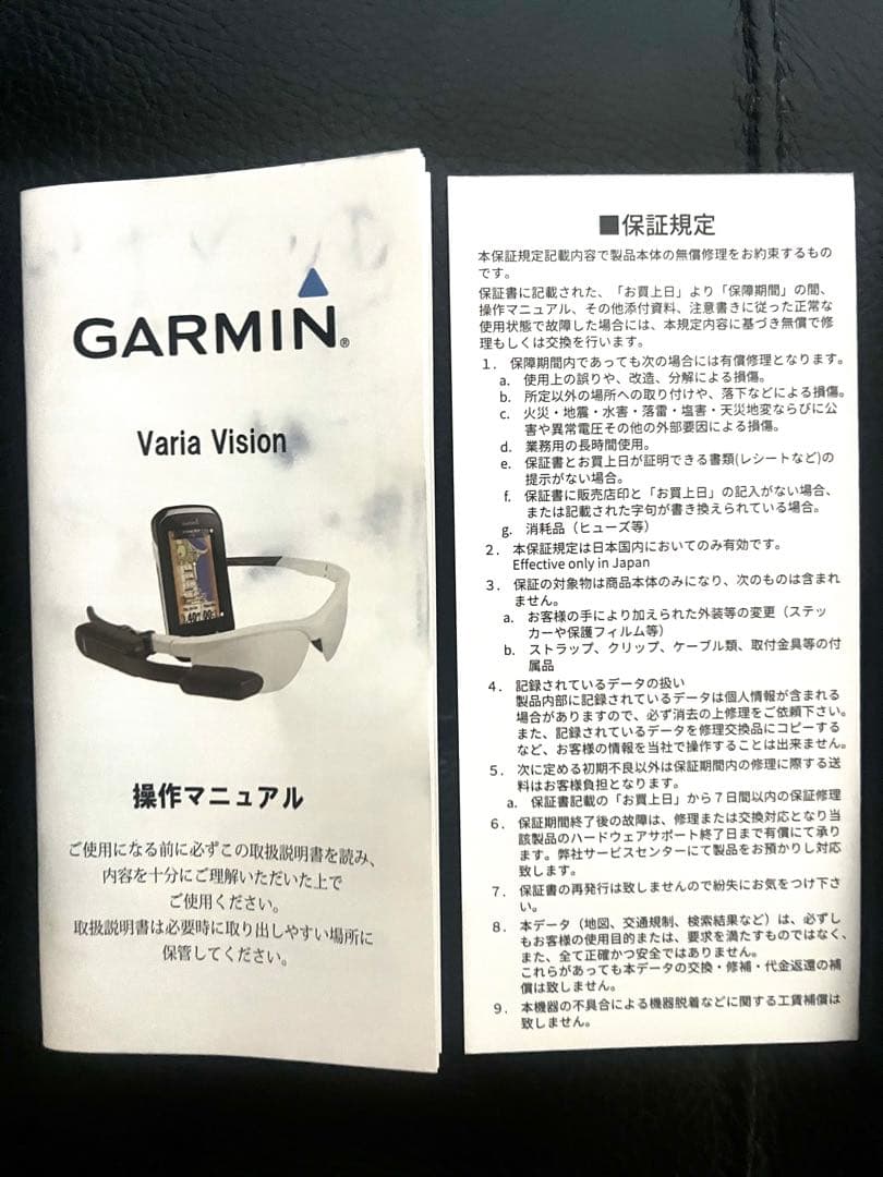 【珍品】国内版　GARMIN Varia Vision J 備品完備
