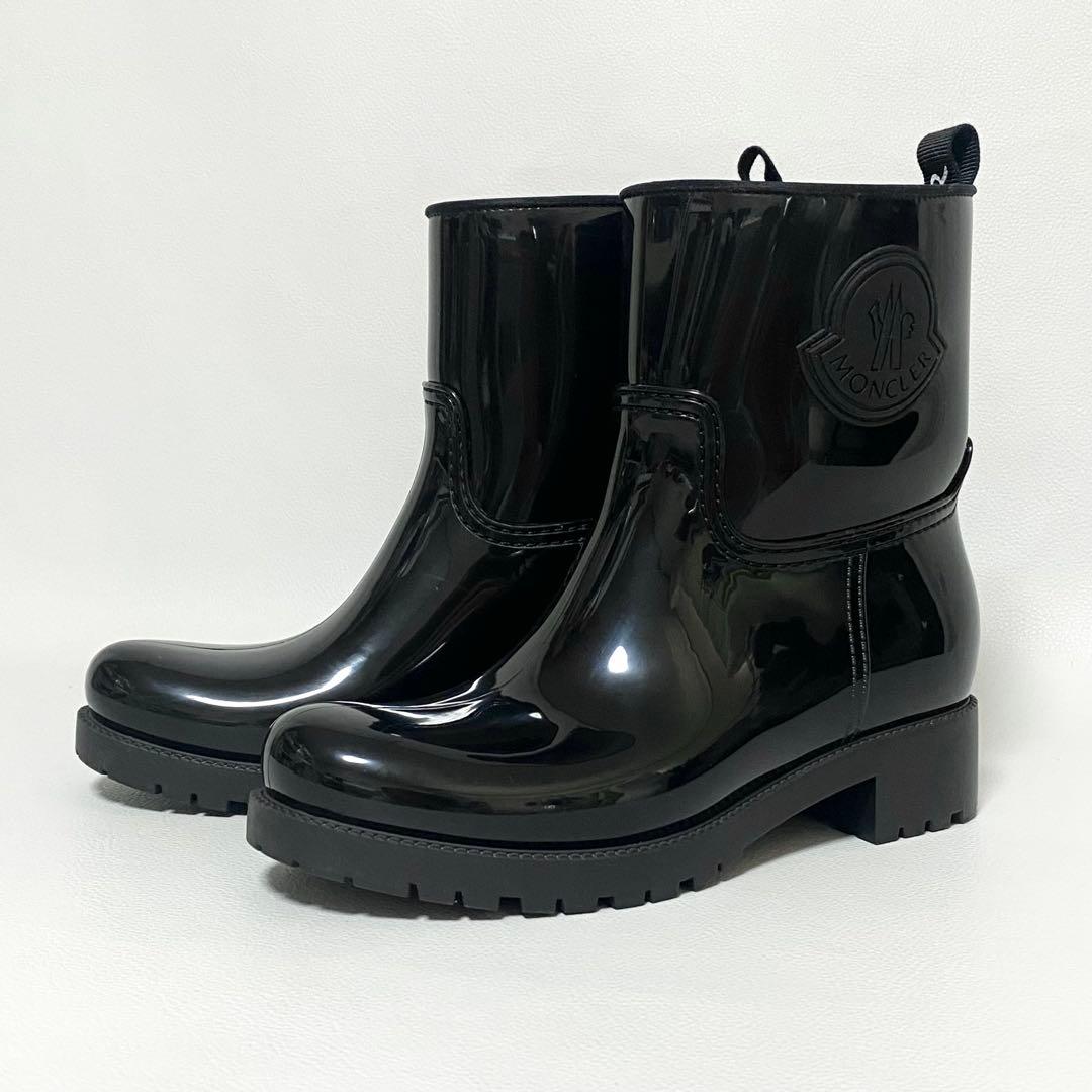 MONCLER / GINETTE レインブーツ ブラック 38