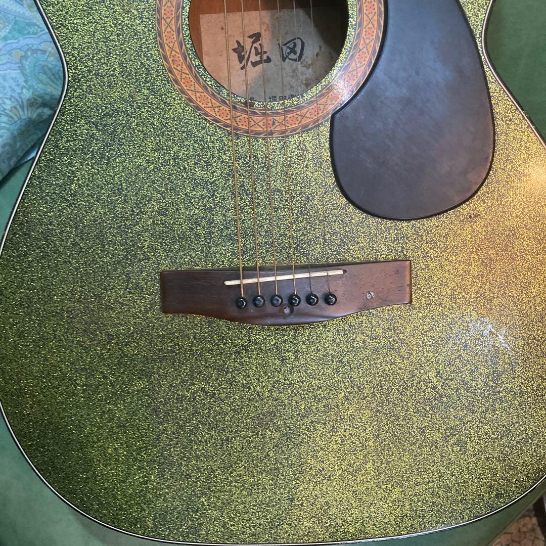 堀田楽器製作所 アコースティックギター グリーン　稀少
