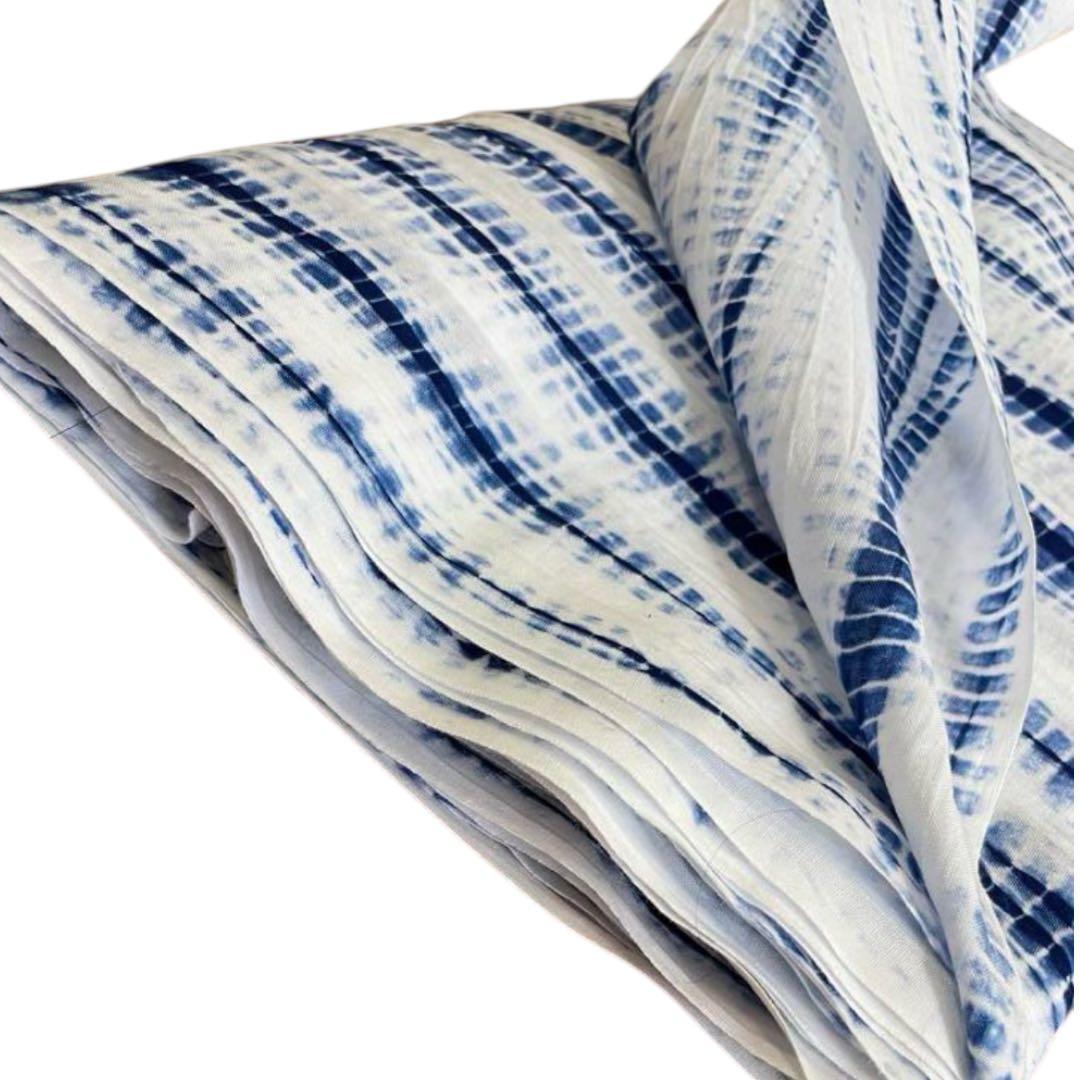 有松絞り　竜巻絞り　反物