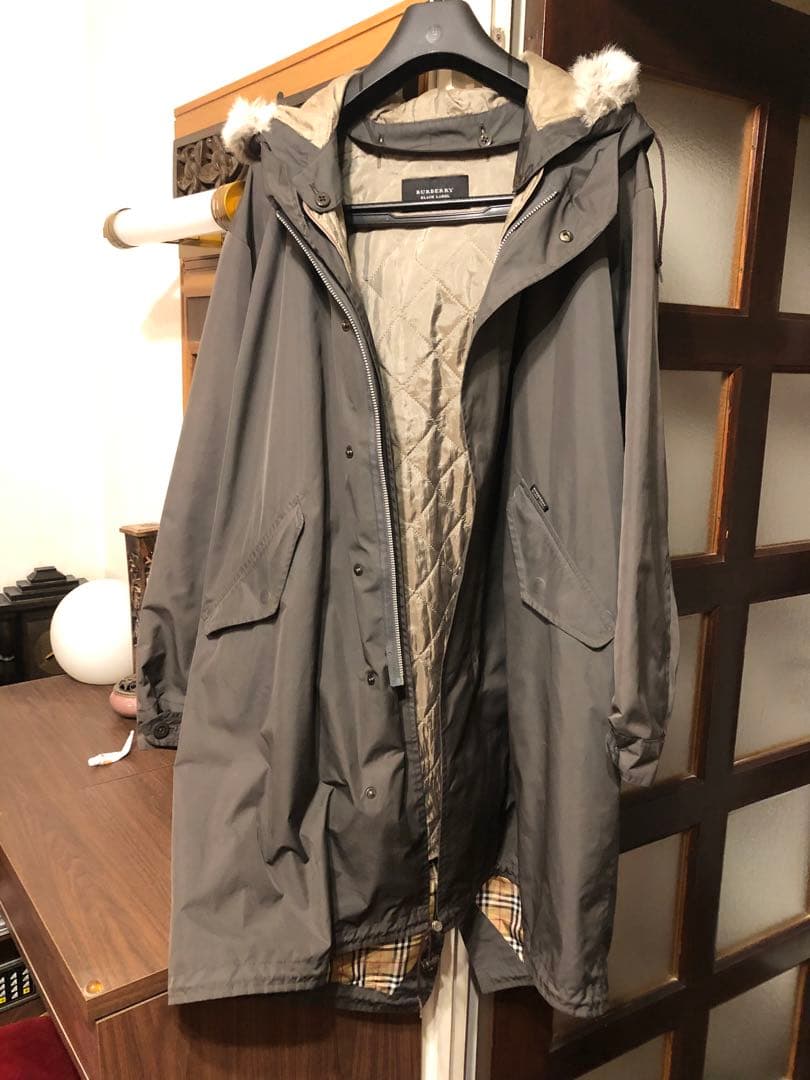 バーバリーブラックレーベル　モッズコート