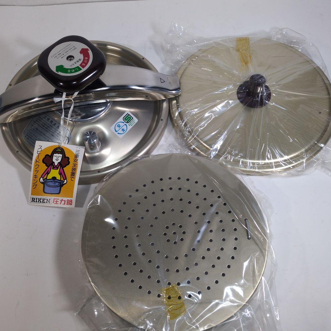 新品未使用　RIKEN　理研　圧力鍋　6L 1升炊 ゴールド　デラックス
