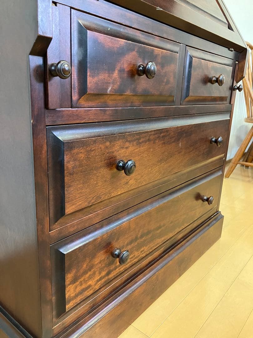 神居民芸　ライティングビューロー　デスク　ライティングデスク　樺