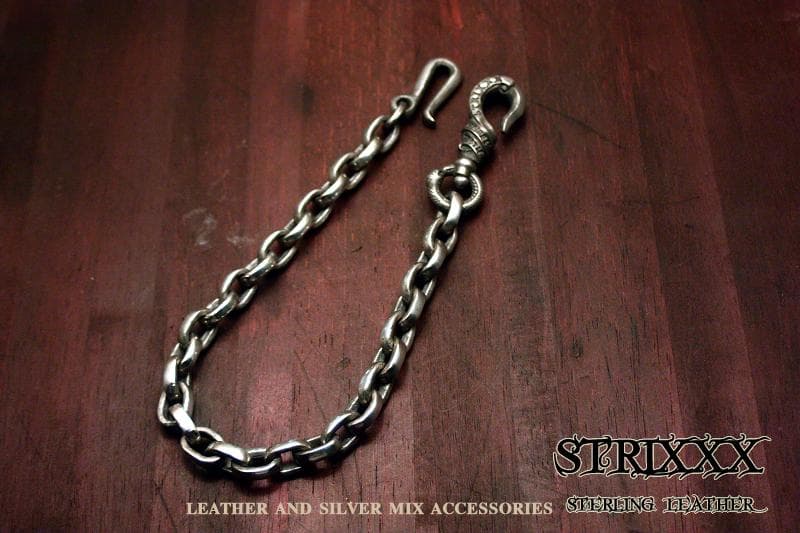07　フラットあずきウォレットチェーン　ショート STRIXXX