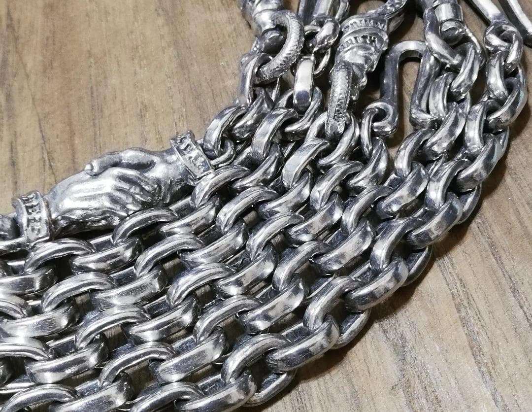 07　フラットあずきウォレットチェーン　ショート STRIXXX