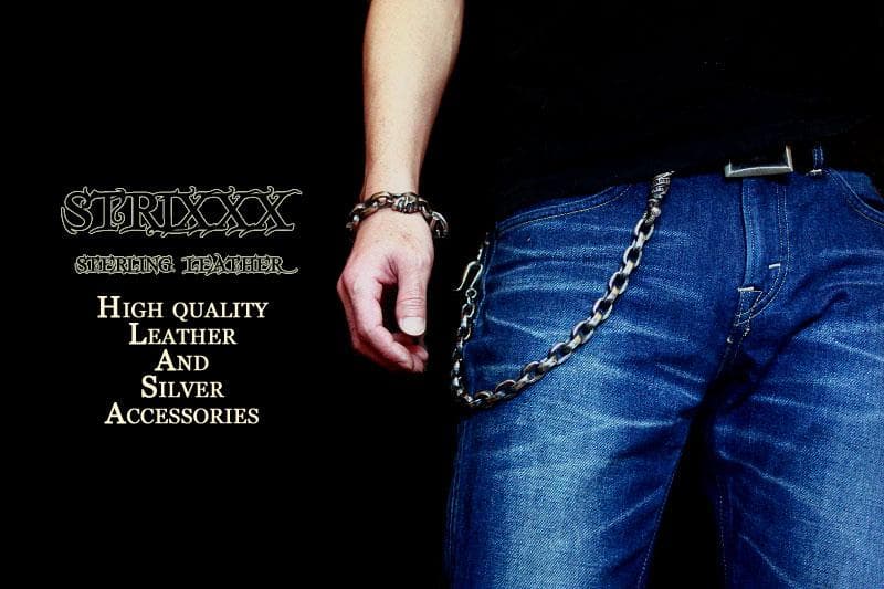 07　フラットあずきウォレットチェーン　ショート STRIXXX