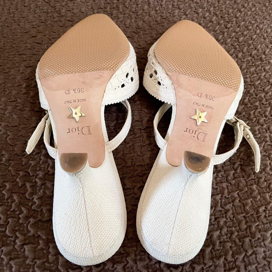 Christian Dior クリスチャンディオールベージュ✨サンダル 36.5