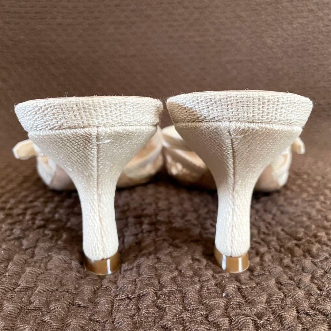 Christian Dior クリスチャンディオールベージュ✨サンダル 36.5