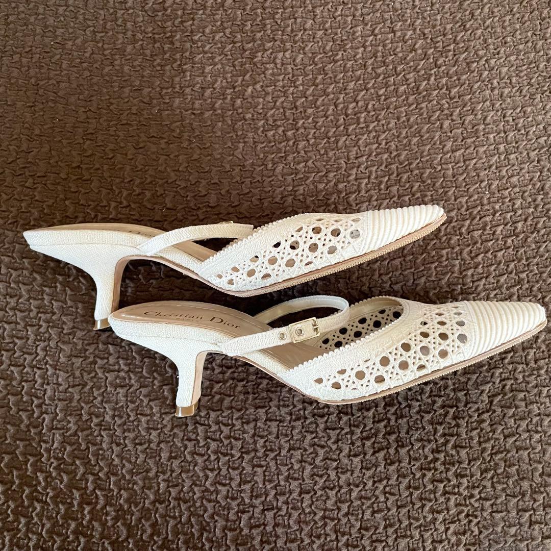 Christian Dior クリスチャンディオールベージュ✨サンダル 36.5