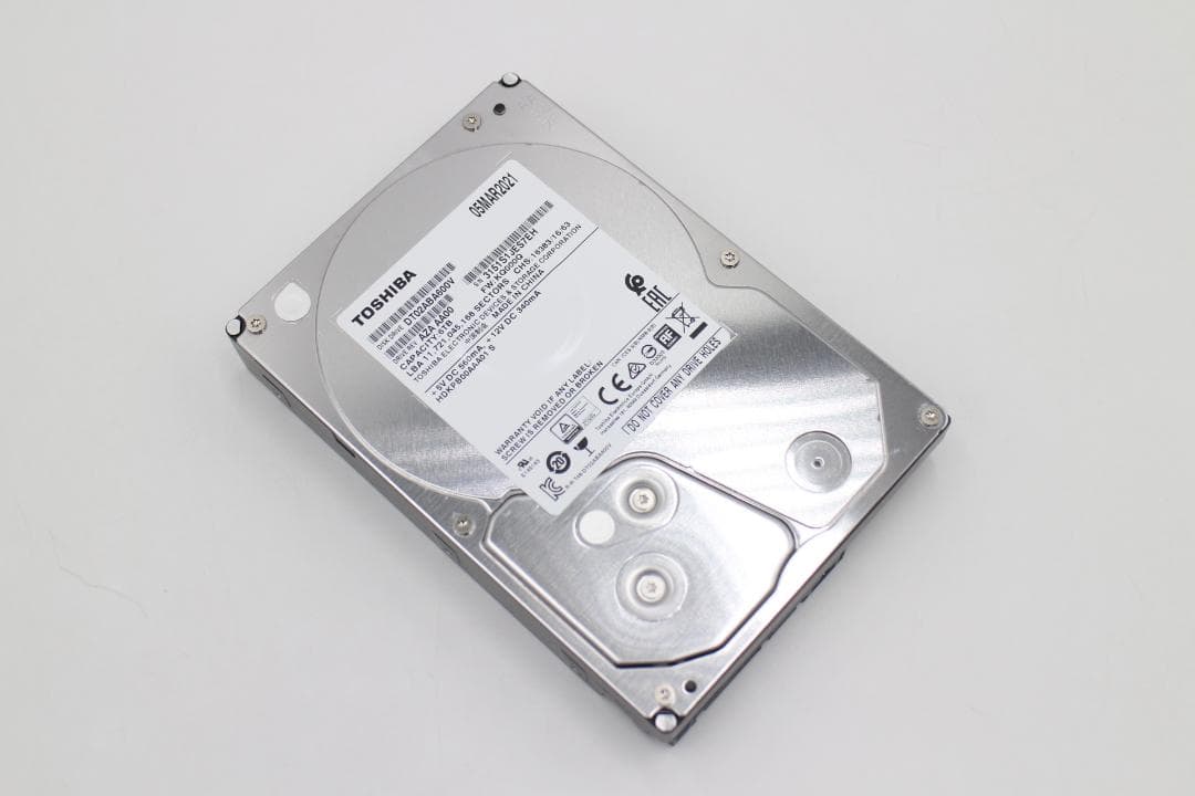 内蔵型ハードディスクドライブ [S-TN 3044] HDD TOSHIBA DT02ABA600V 6TB