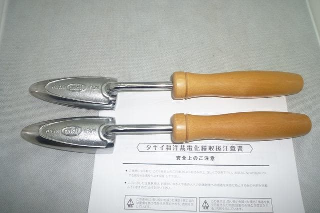 honeghetti　タキイ電化鏝　ランプ付 和裁コテ　和裁こて　鏝２本付