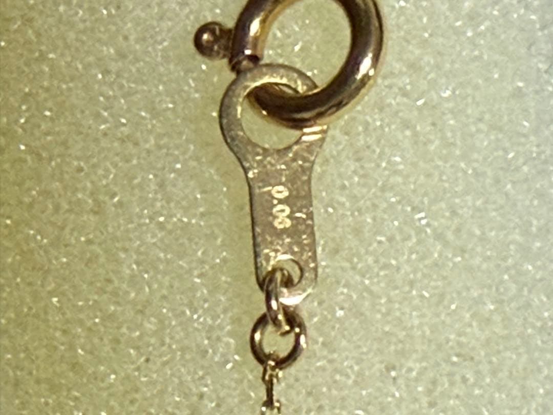 ete k18 ダイヤネックレス 40cm