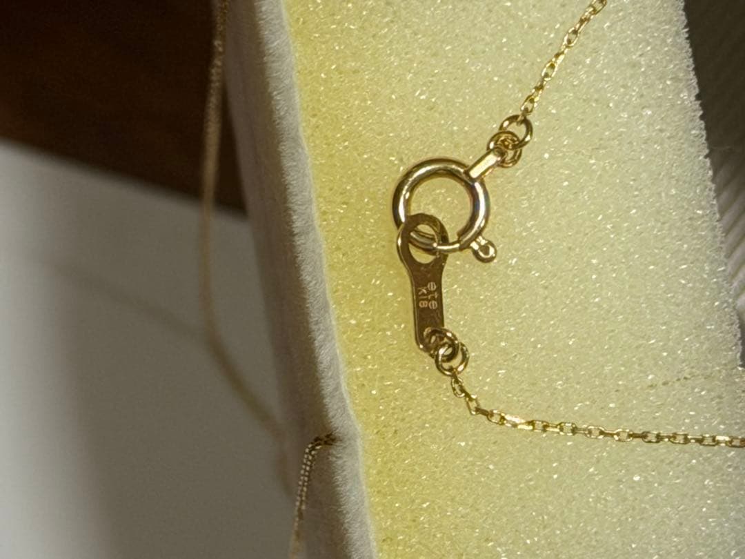 ete k18 ダイヤネックレス 40cm