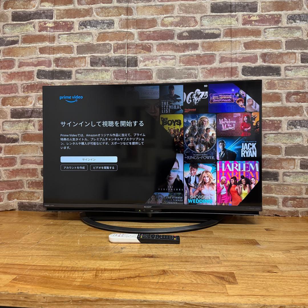 シャープ 40V型 4K液晶テレビ AQUOS 4T-C40AJ1 動画アプリ○
