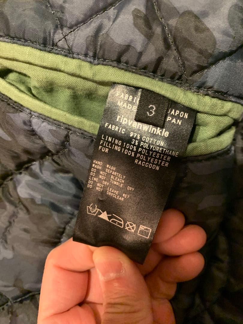 rip van winkle リップヴァンウィンクル　N-3B モッズコート