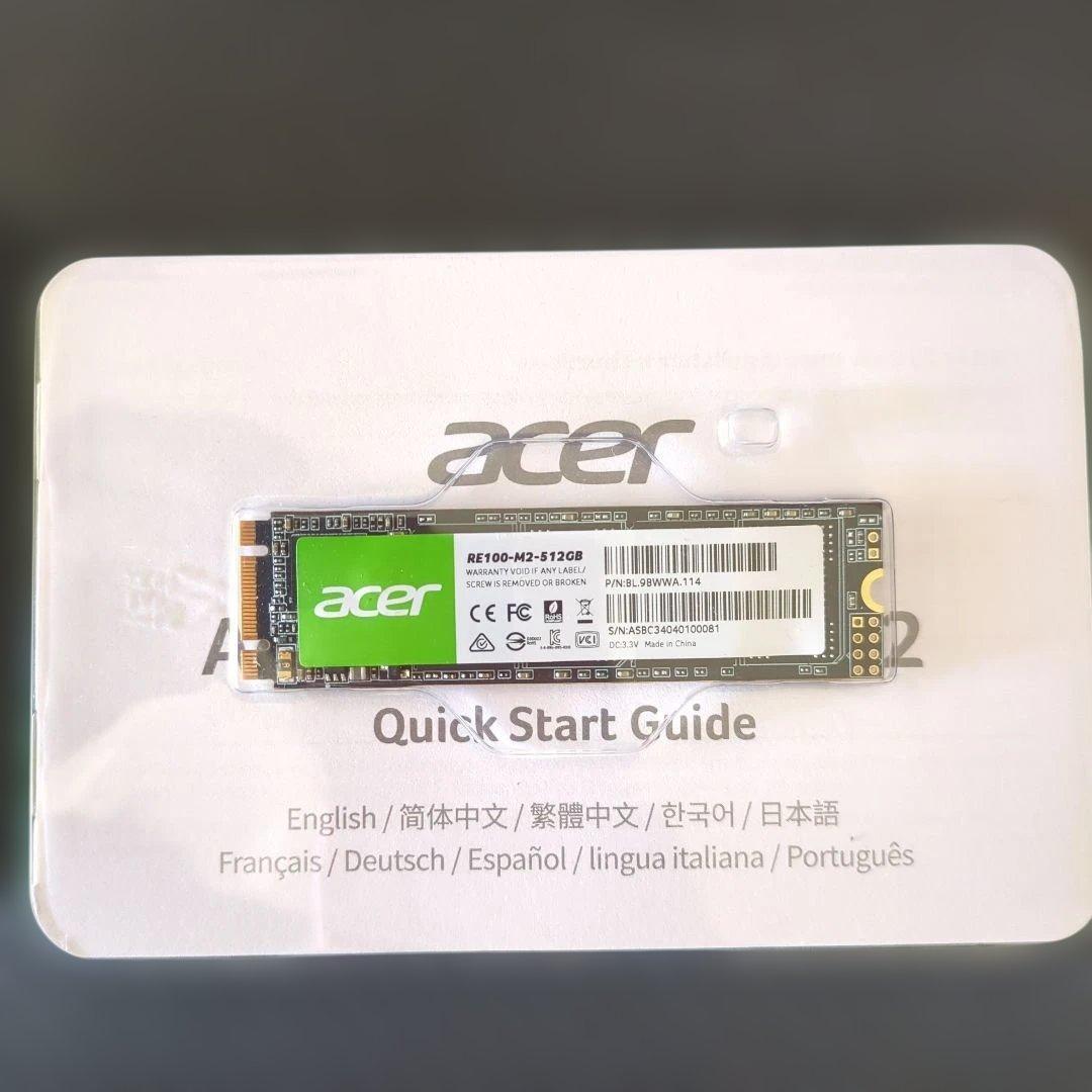 Acer RE100 M.2 512GB 内蔵型SSD【動作確認・データ消去済】