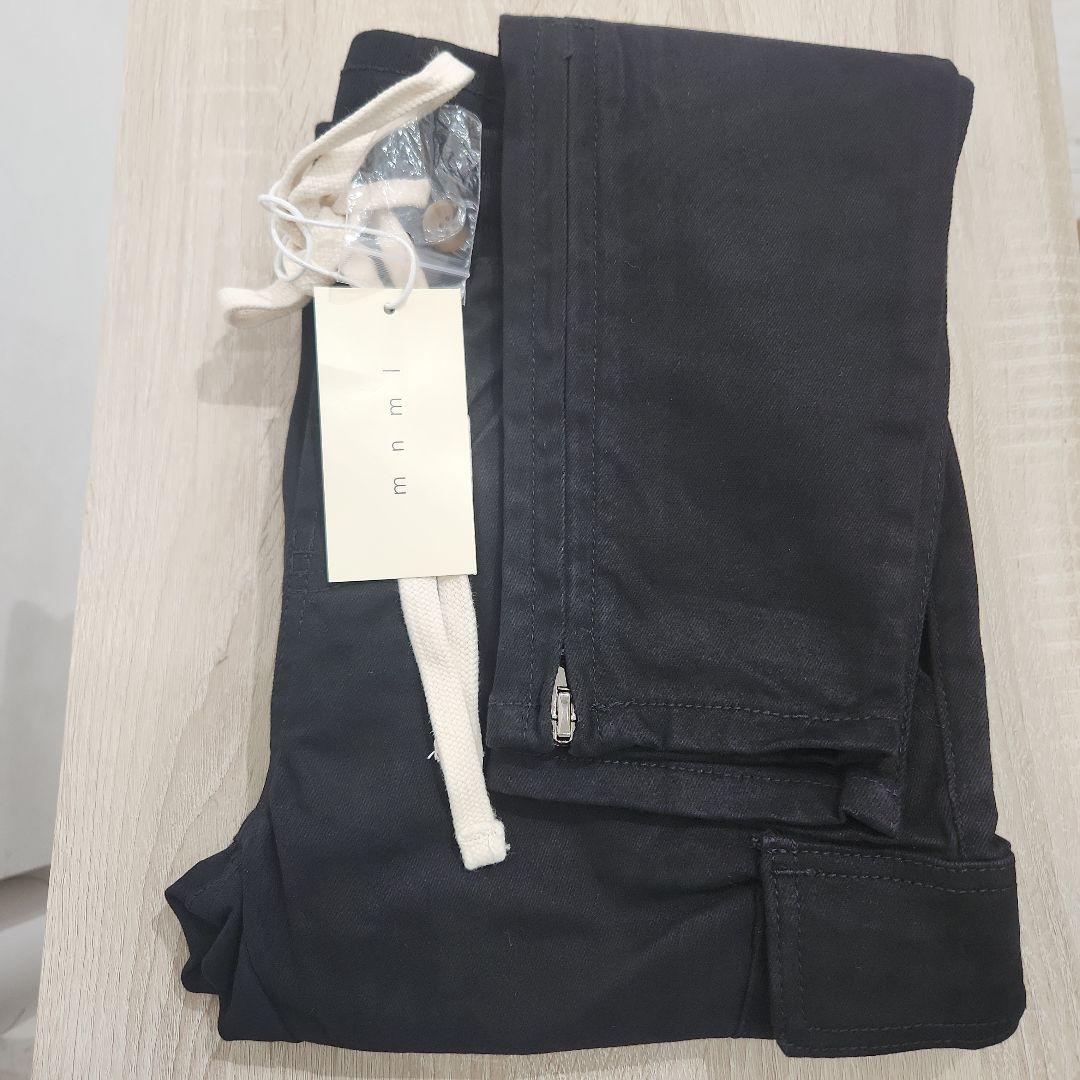 パンツ mnml ZIP CARGO DRAWCORD PANTS / BLACK6