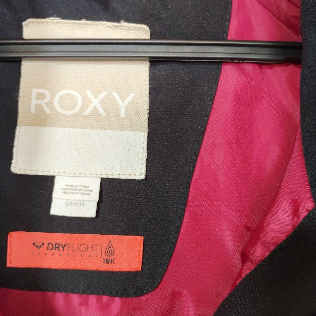 ROXY スノーボードウェア スキーウェア 白 黒 柄 Sサイズ