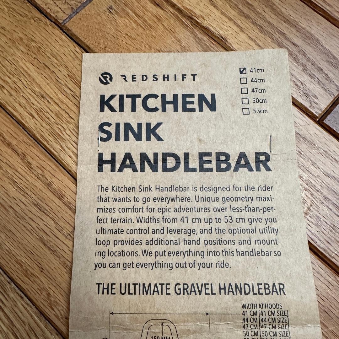 Redshift Kitchen Sink ハンドルバー 41cm グラベル用
