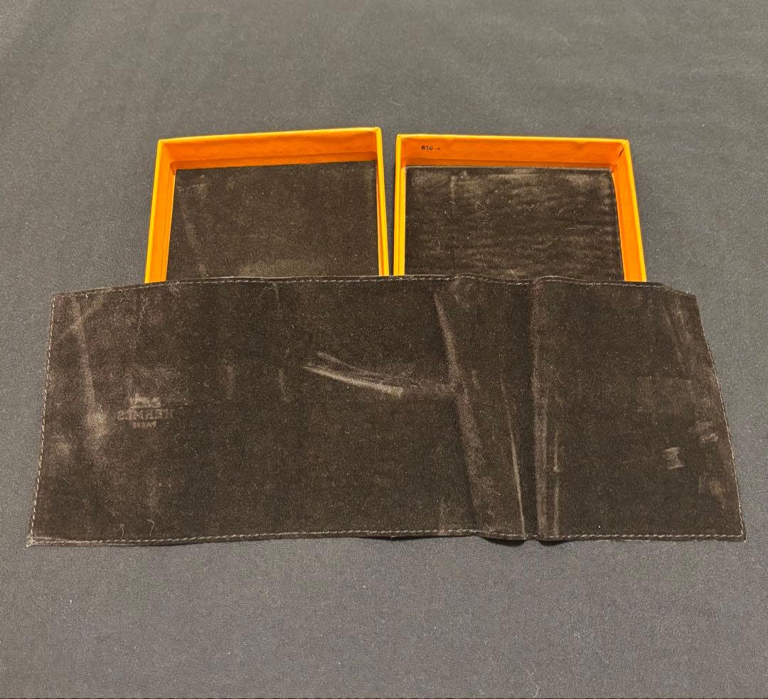 HERMES エルメス　ポップアッシュネックレスH オレンジ×シルバー