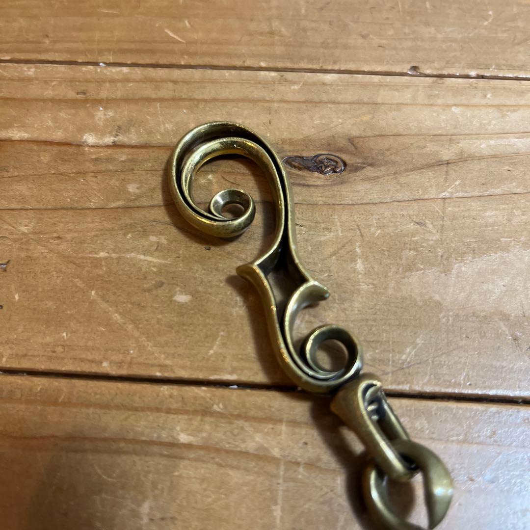 Inception インセプション Fホール Sカン ウォレットチェーン 真鍮