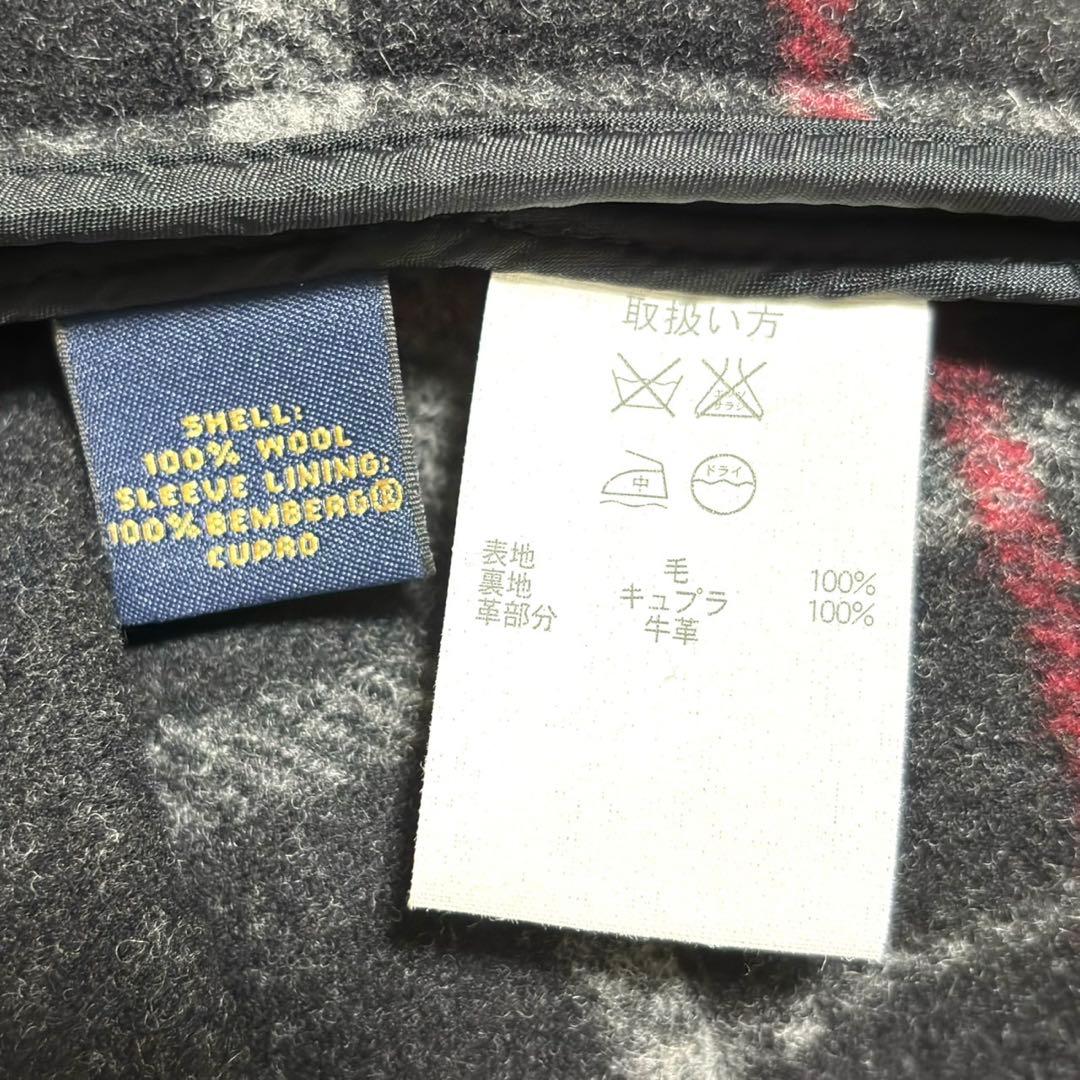 【極美品】ブルックスブラザーズ　ダッフルコート　チェック　フード　ウール